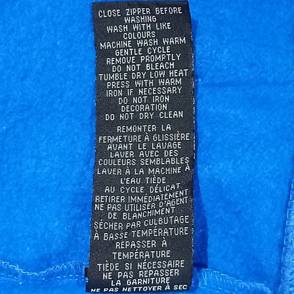 Mondetta Women's Royal Heather Fleece Full Zip Hoodie - Picture 16 of 16